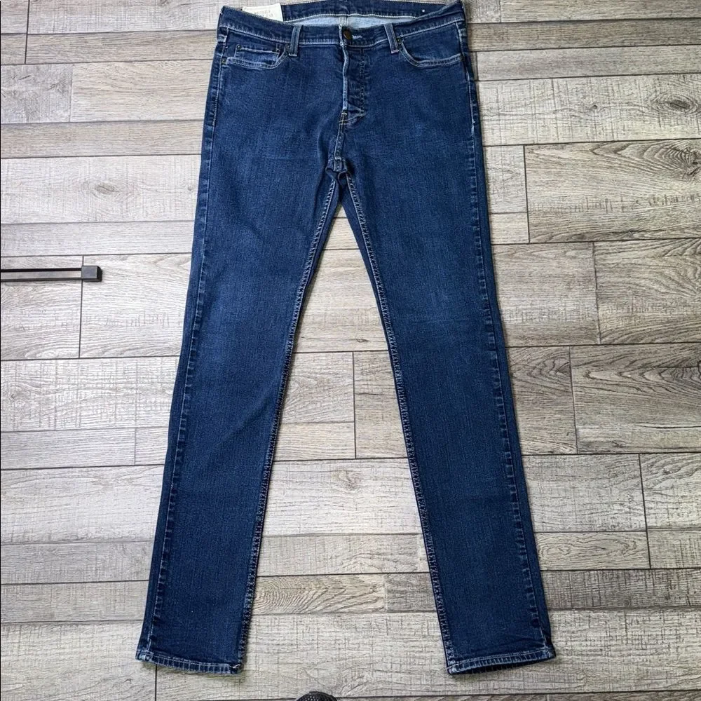 Hollister Men's Dark Blue Skinny Jeans